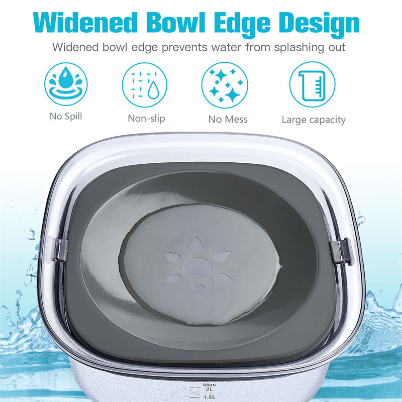 Pet Water Bowl - 2L Water Capacity along with Food capacity